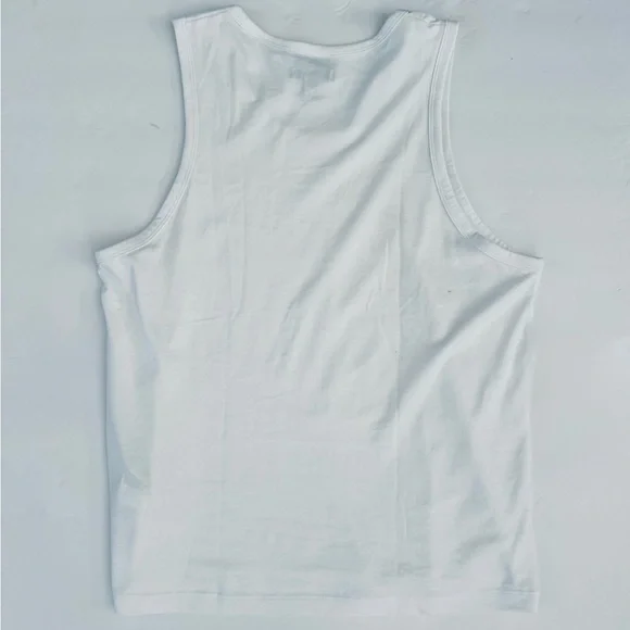 COS The Slim Coupe Etroite Sleeveless Soft Tank Top Shirt, White, Size M - Picture 4 of 9